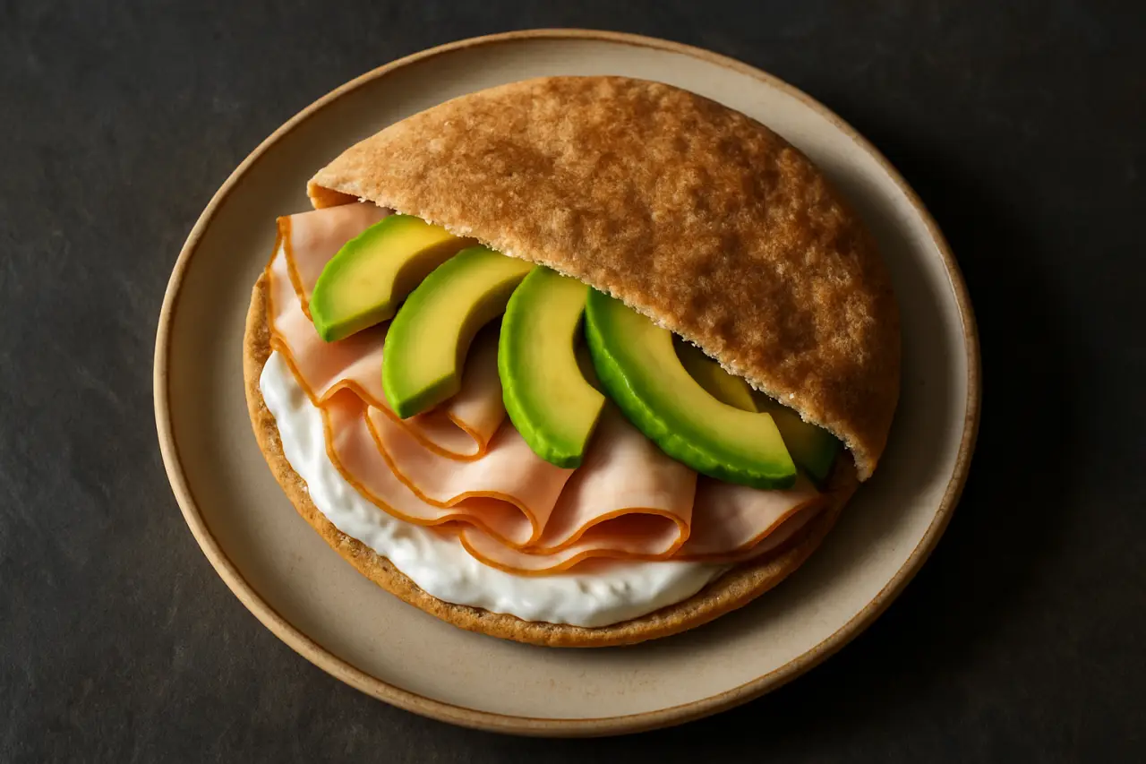 Turkey Avocado Pita - the lunch you make when there are ten minutes between meetings
